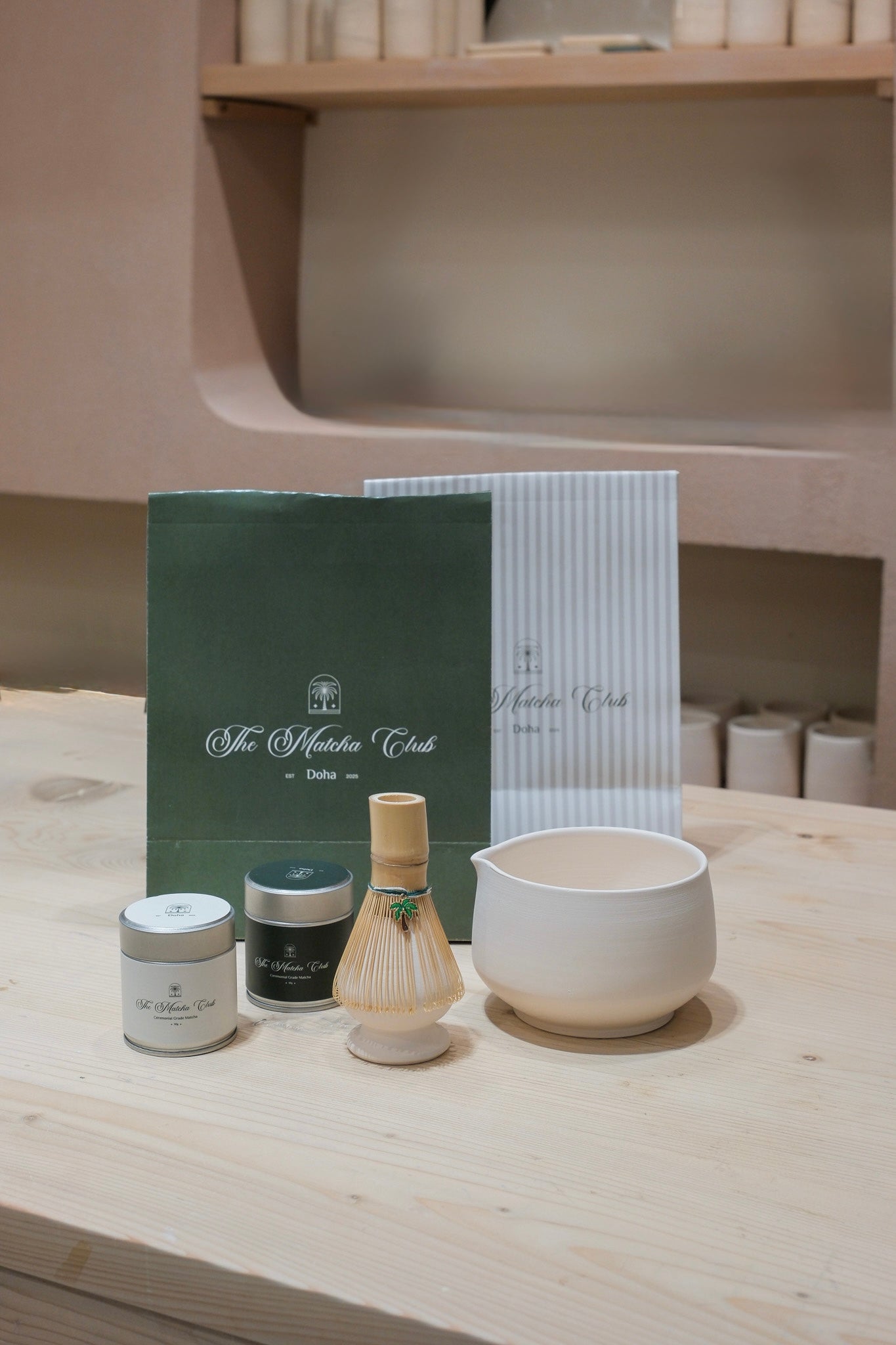 Glazing Matcha set Work Shop